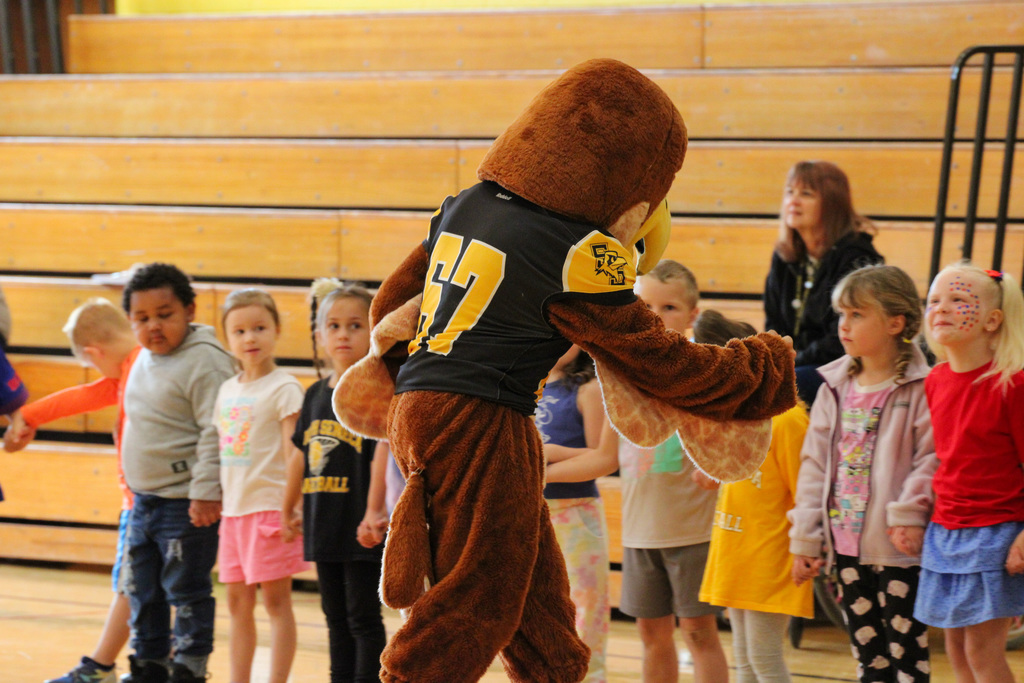 Students and staff brought the Falcon Pride! Decked out in black and yellow, they had a blast at the Elementary Pep Rally! Go Falcons! #ForeverFalcons