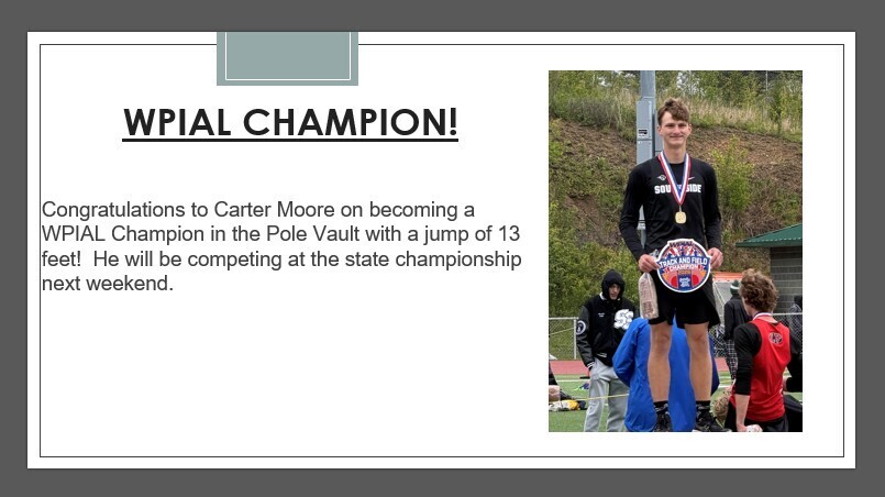 WPIAL Pole Vault Champion