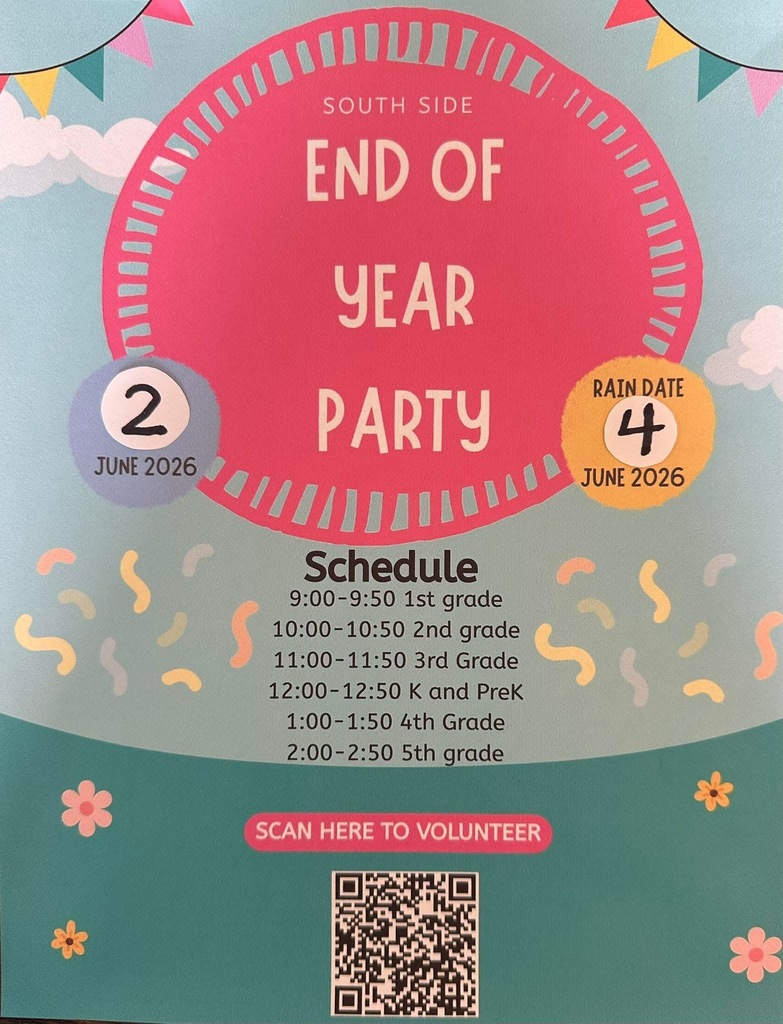 End of Year Party schedule