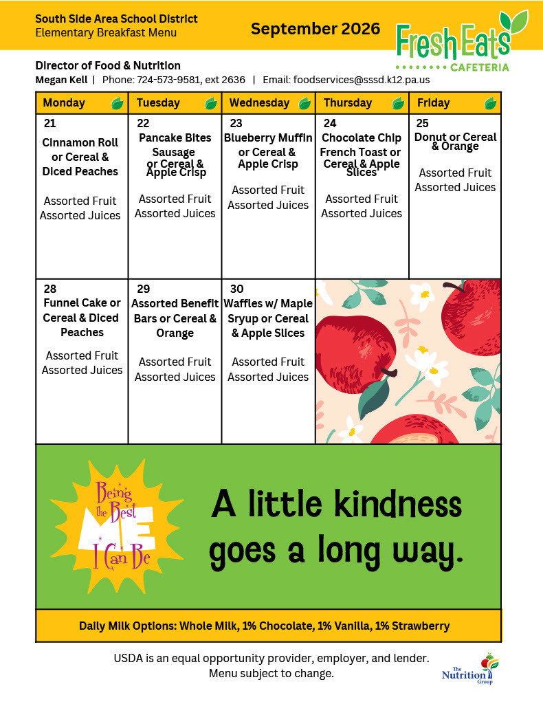 September menu