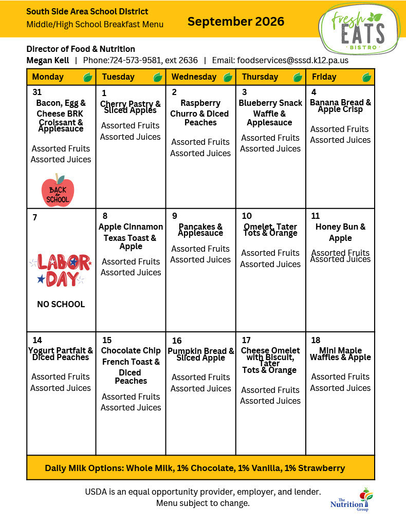 September menu