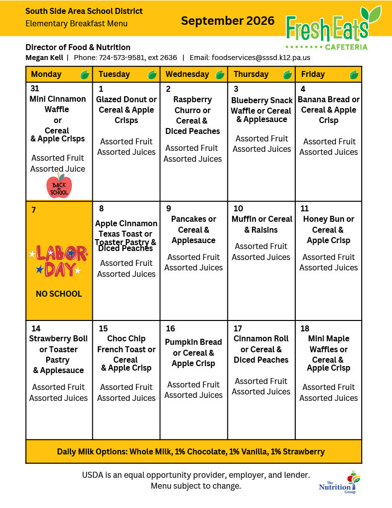 September menu