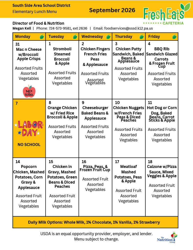 September menu