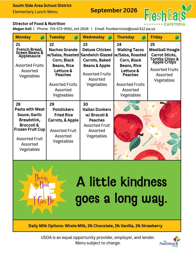 September menu