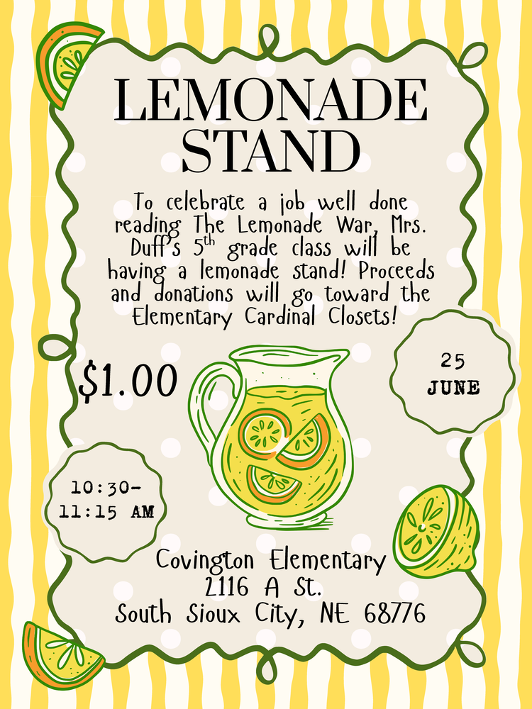 Fresh Lemonade for a Great Cause!