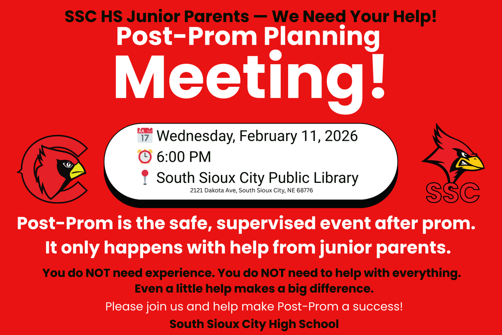 Post-prom meeting on Feb 11