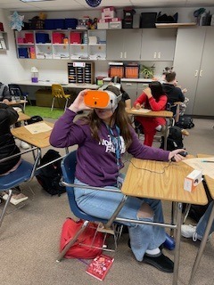 The 8th History classes did VR today as part of our Westward Expansion Unit.