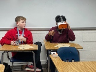 The 8th History classes did VR today as part of our Westward Expansion Unit.