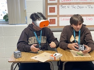 The 8th History classes did VR today as part of our Westward Expansion Unit.