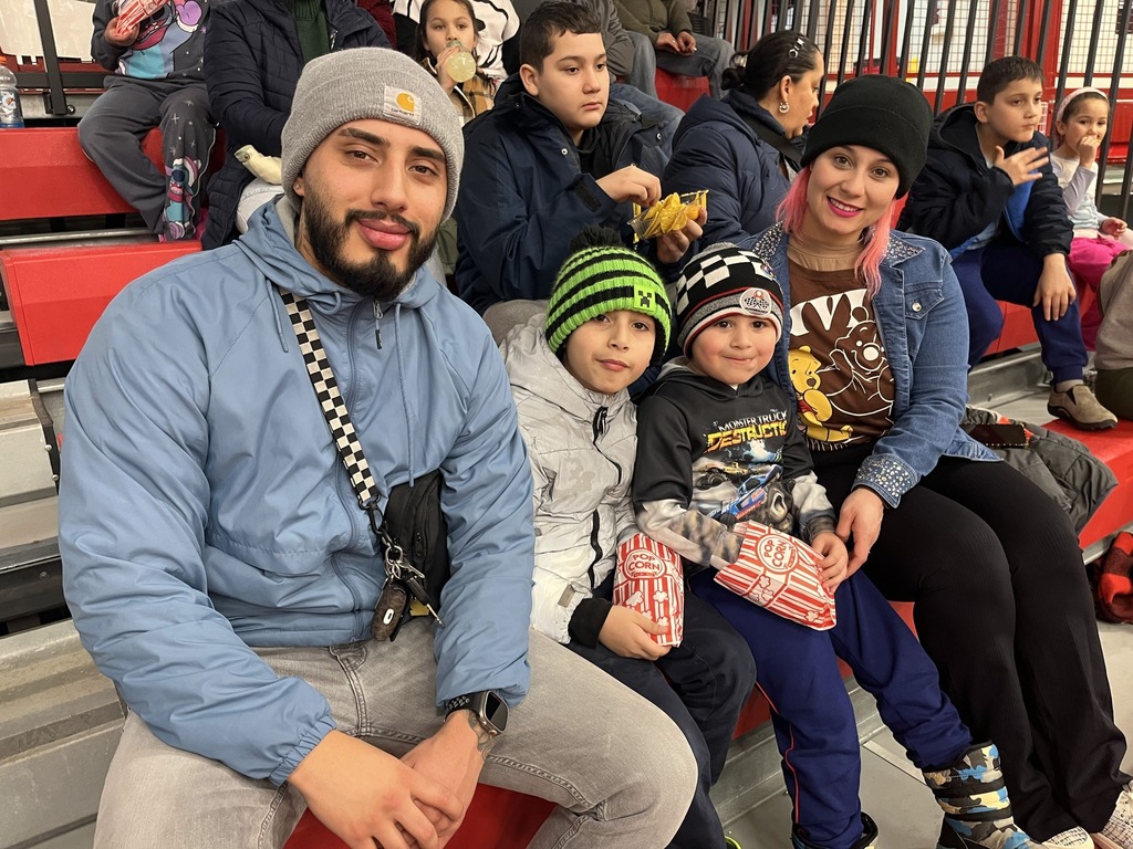 Recognition at Basketball Attendance Night student pictures