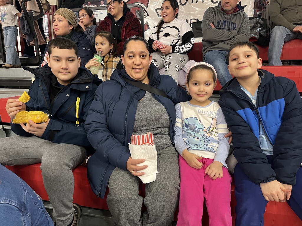 Recognition at Basketball Attendance Night student pictures