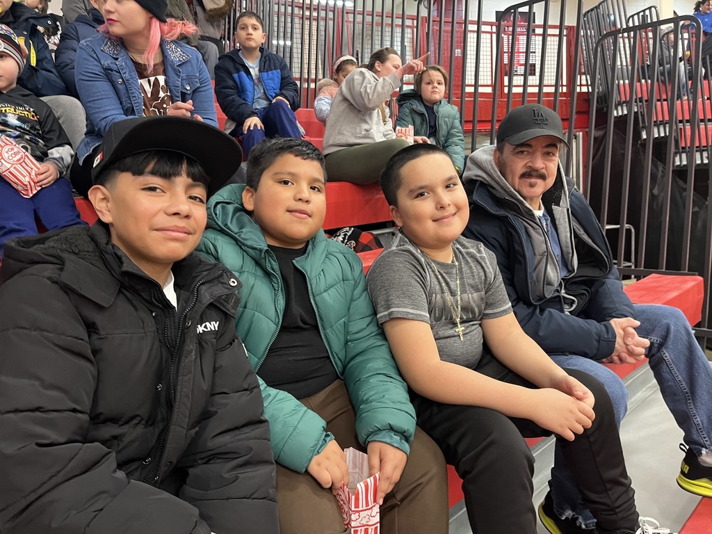 Recognition at Basketball Attendance Night student pictures