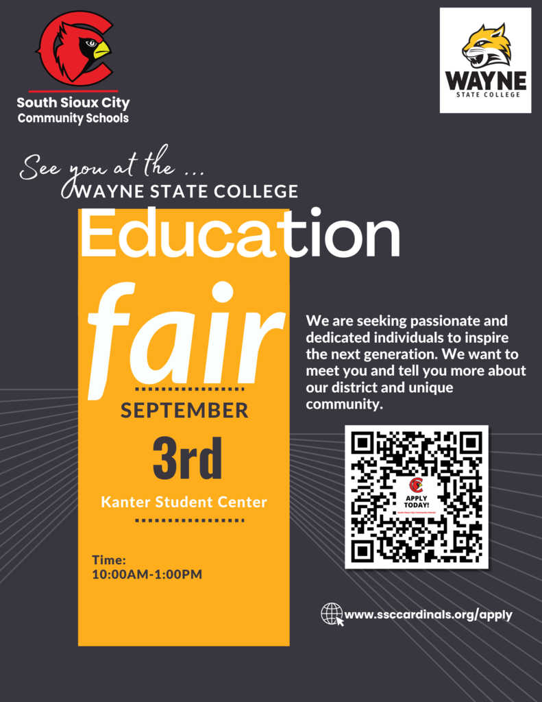 Wayne State Education Fair Sept 3 2025 flyer