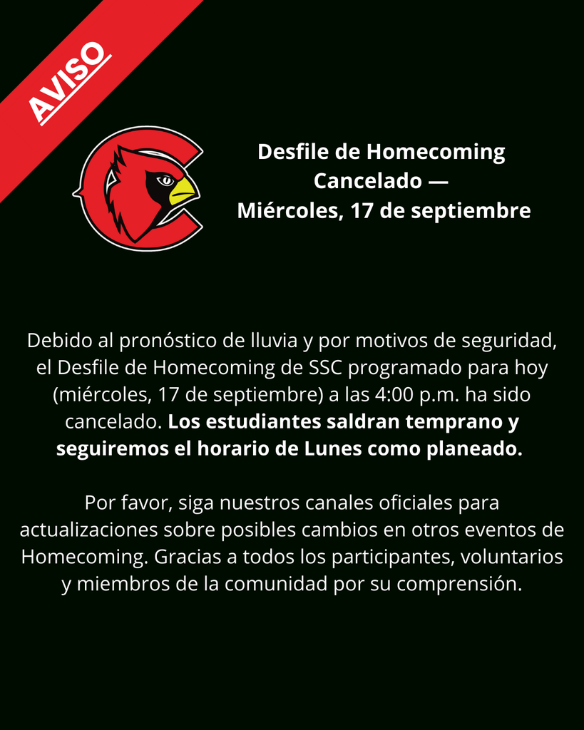 Parade Cancelled