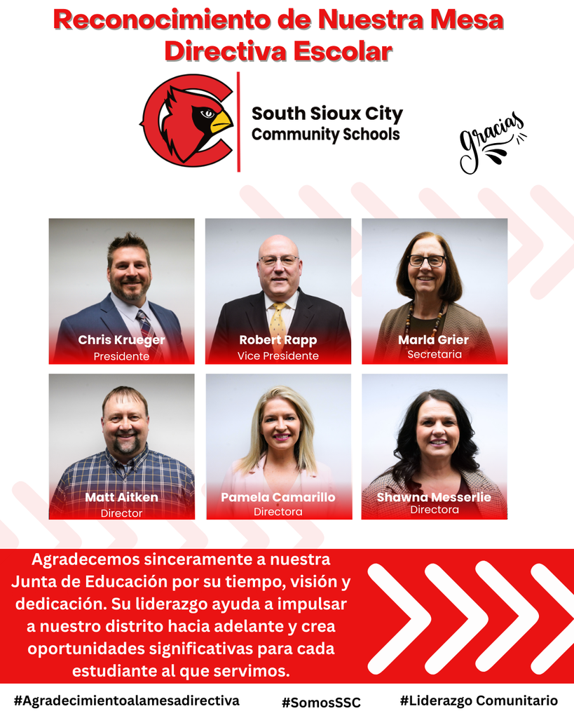 school board month flyer in Spanish