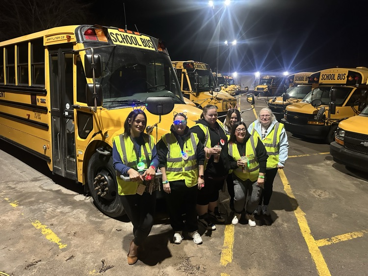 bus drivers participating in kindness week theme days
