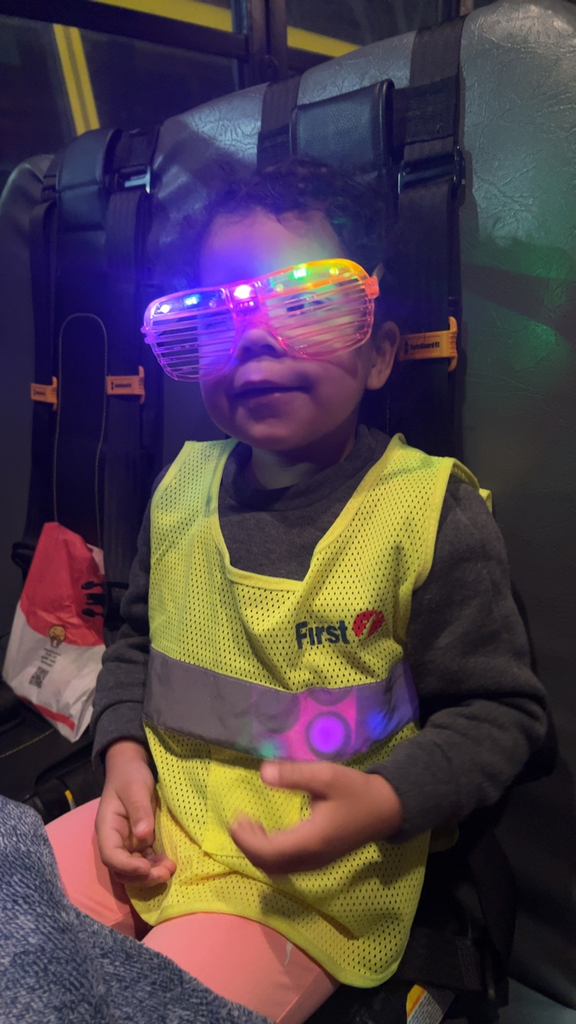 bus drivers participating in kindness week theme days