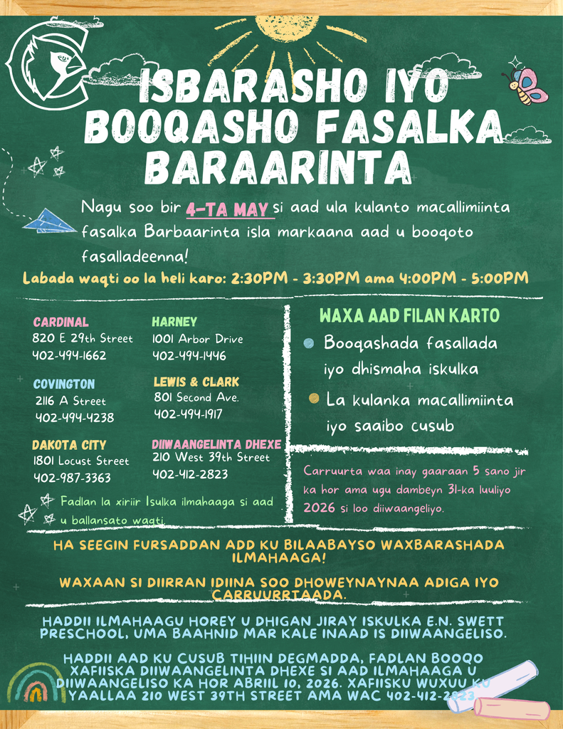 Kinder Meet and Greet Flyer Somali