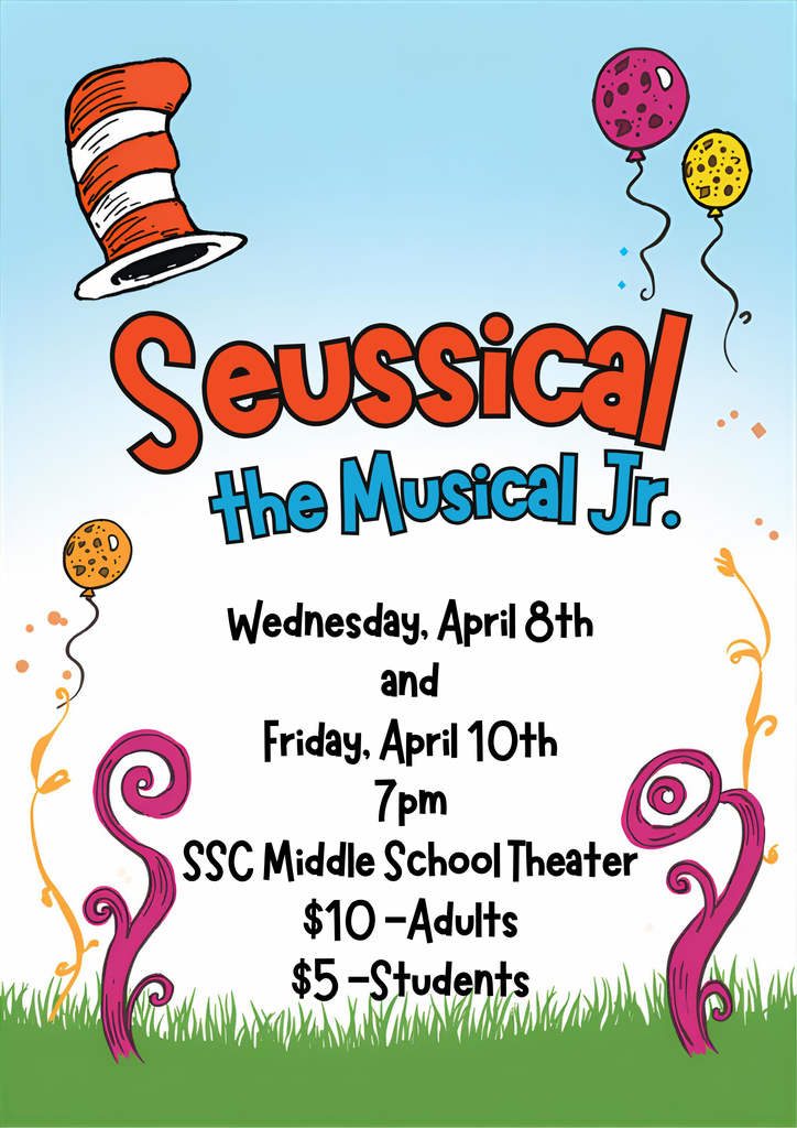 Our Middle School students take the stage for Seussical the Musical Jr. on April 8 and 10 at 7 p.m.—come out and support their hard work!