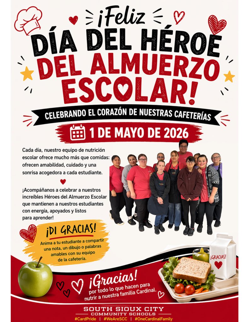 lunch hero day flyer english 