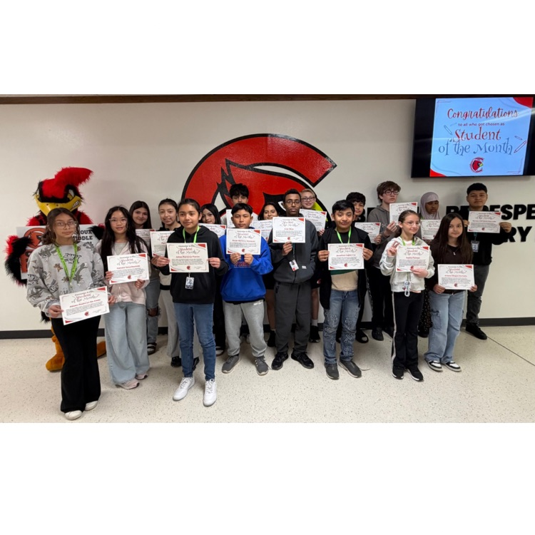 group pictures of MS students of the month