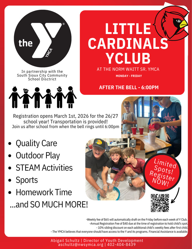 little cardinals after school program flyer