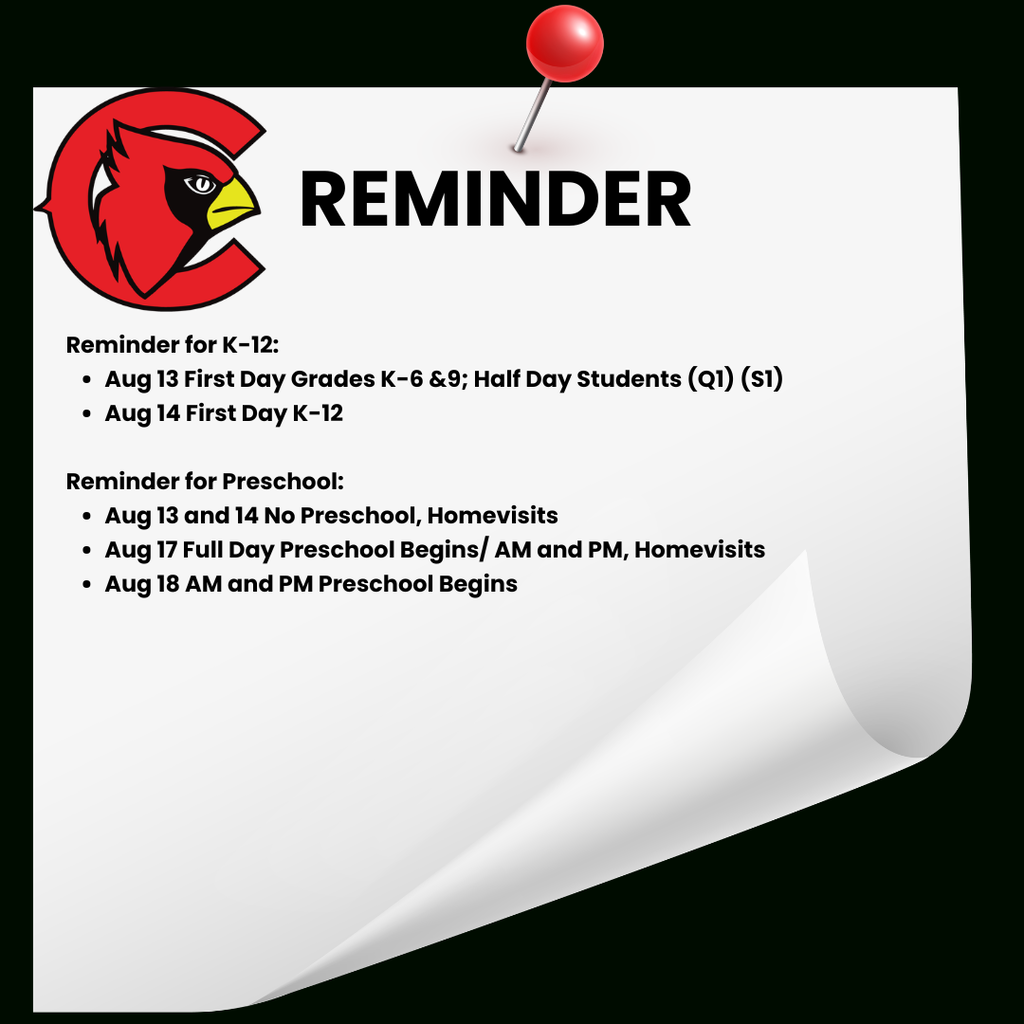 reminder graphic