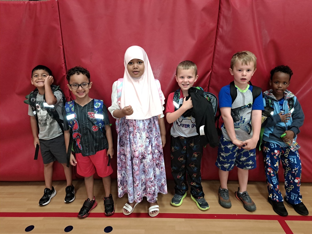 students wearing pajamas