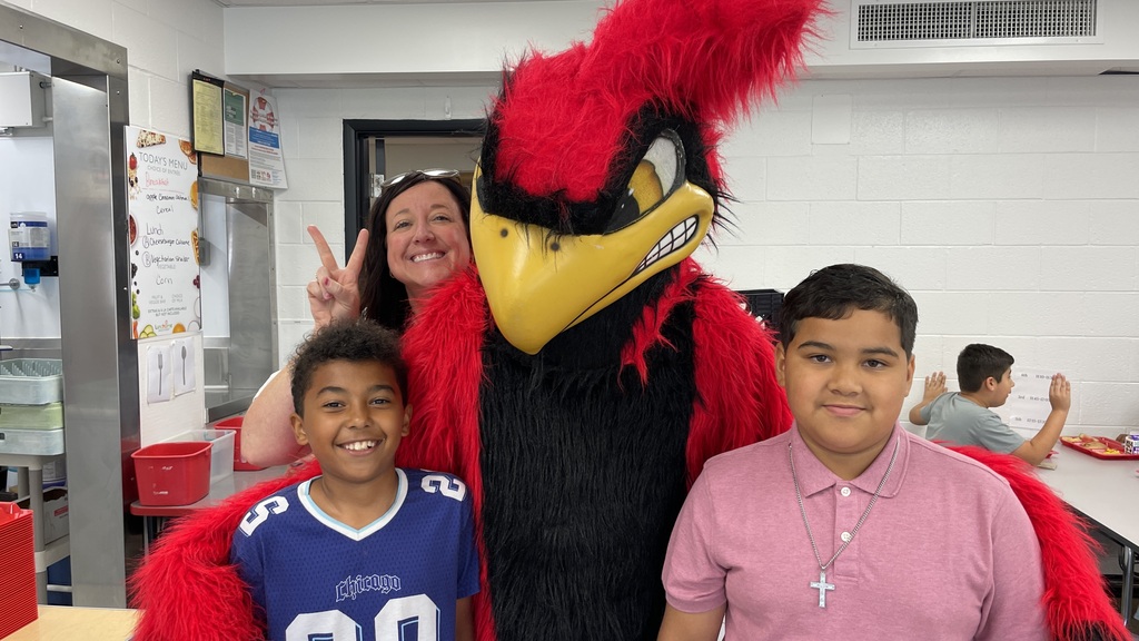 Cardinal Mascot at Dakota City