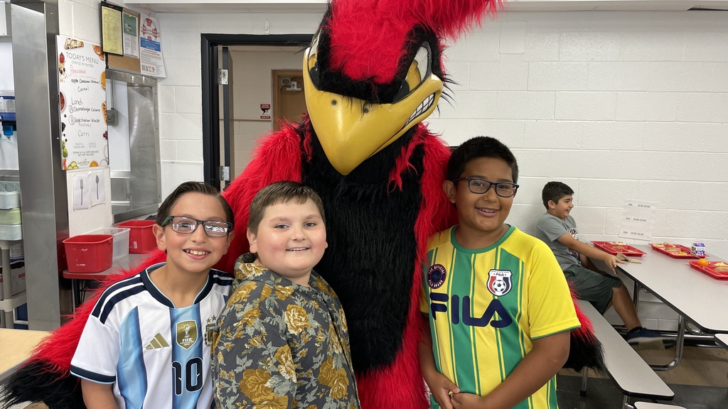 Cardinal Mascot at Dakota City