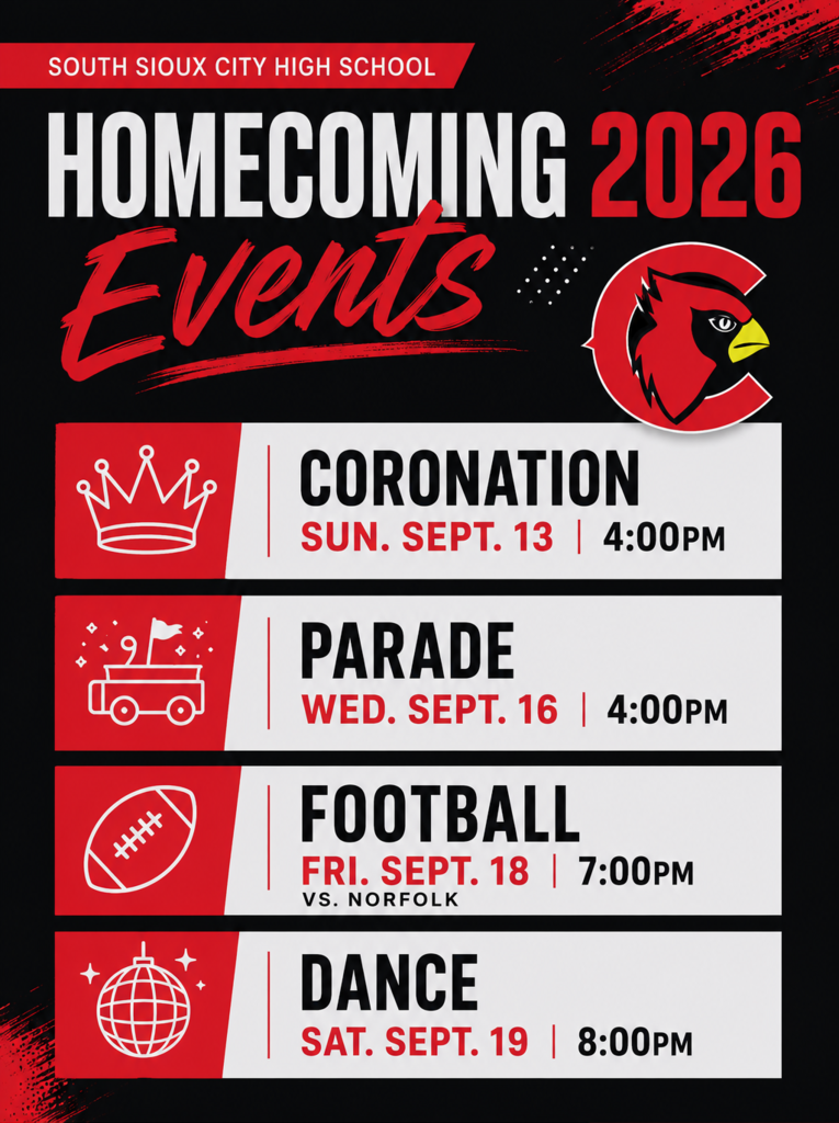homecoming week events decorative image english