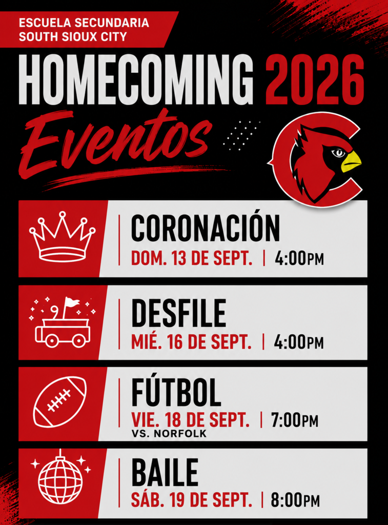 homecoming week events decorative image english