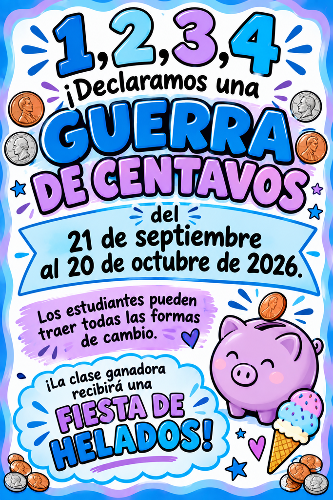 Penny War Flier - Spanish