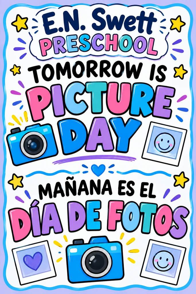 Tomorrow is Picture Day!