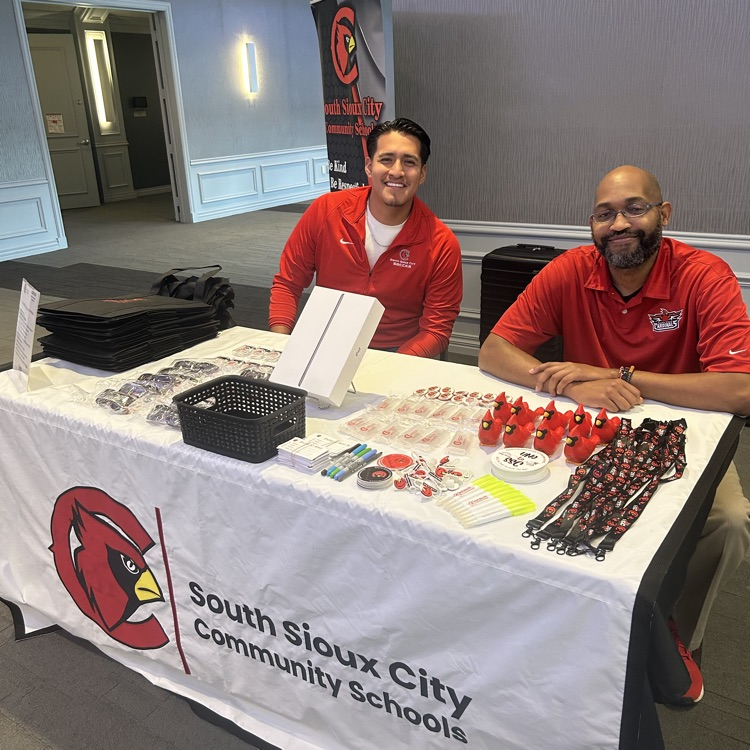 uno alumni at the job fair representing SSC