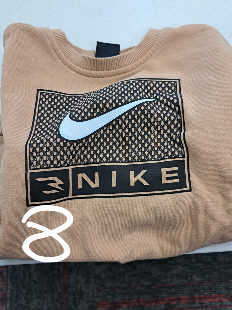 brown Nike sweatshirt size 8