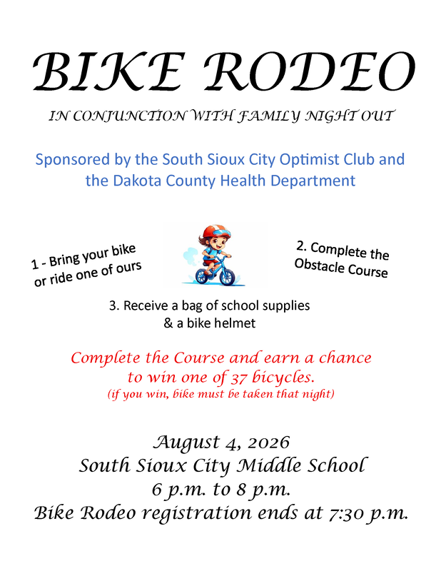 Bike Rodeo on August 4th