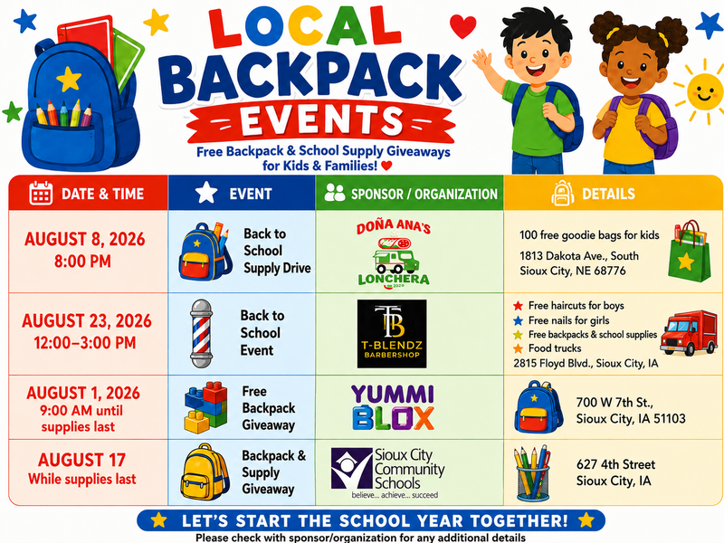 backpack events