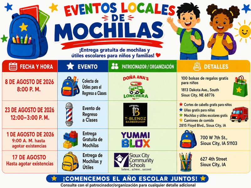 backpack events