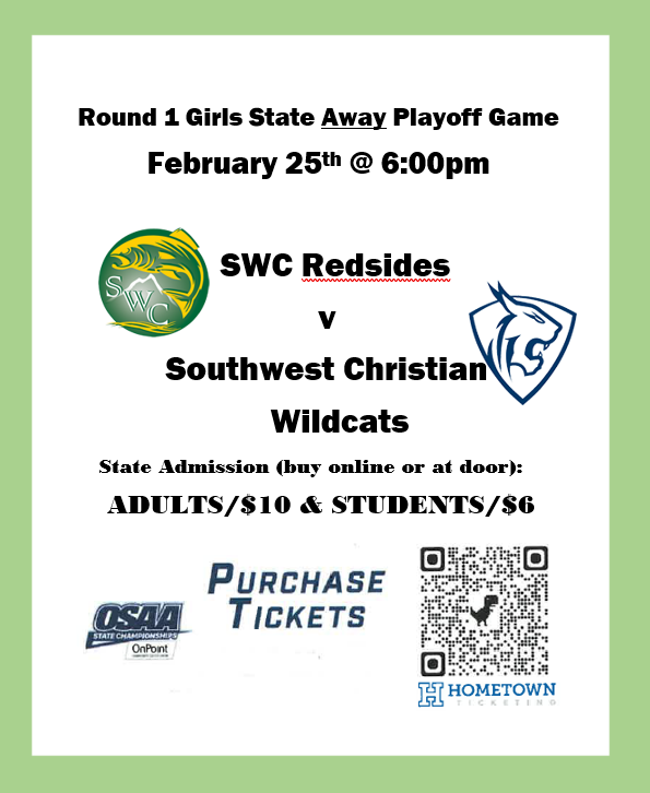 Round 1 Girls State Away Playoff Game v Southwest Christian