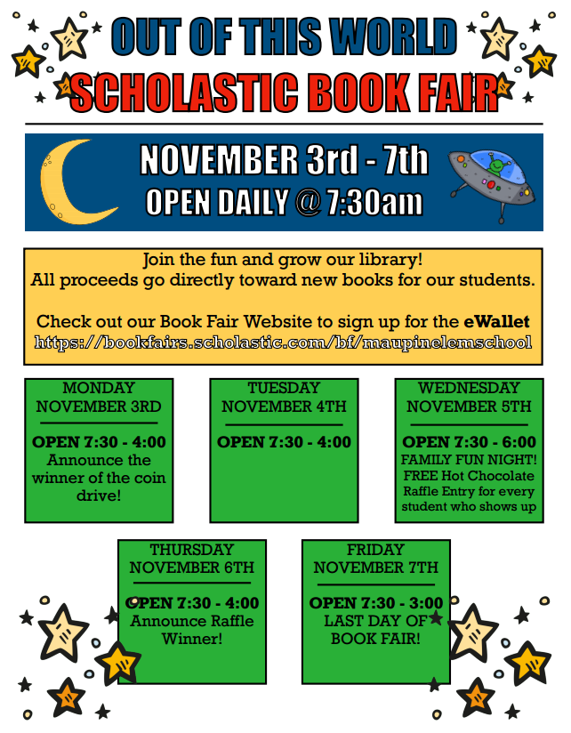 Library Book Fair Flyer
