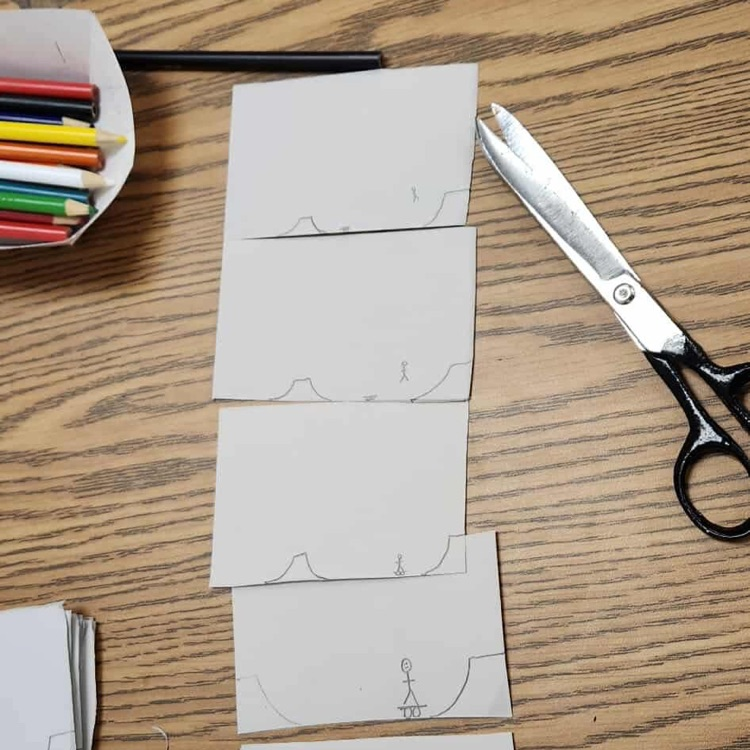 flip book Friday session