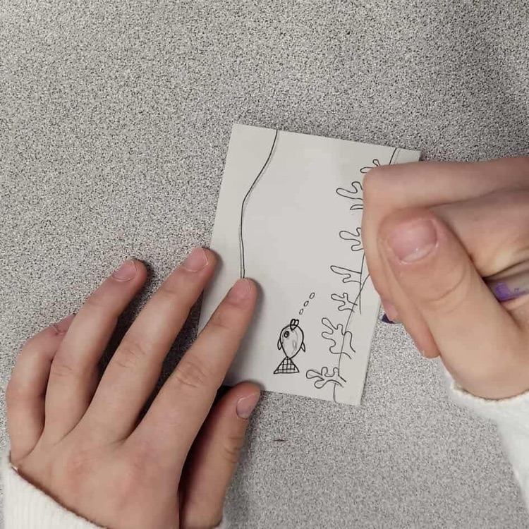 flip book Friday session