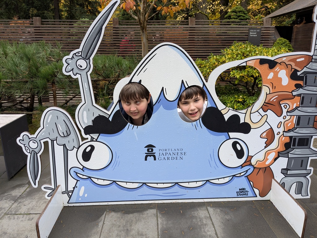 Having fun at the Japanese Gardens!