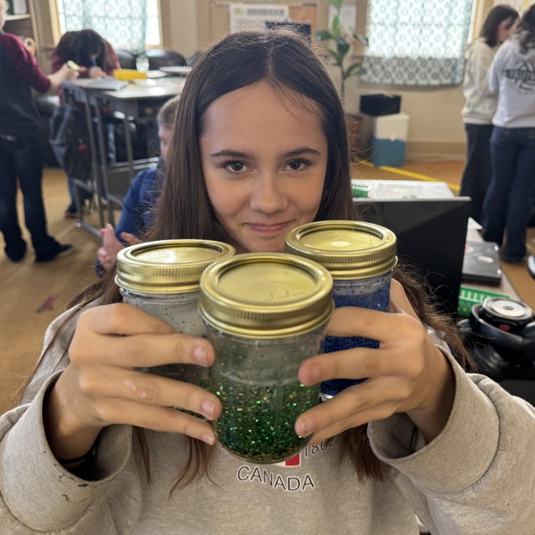 students making holiday crafts