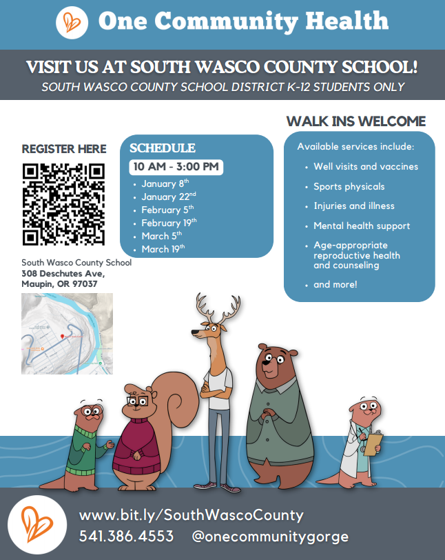 One Community Health Jan-March 2026 Flyer