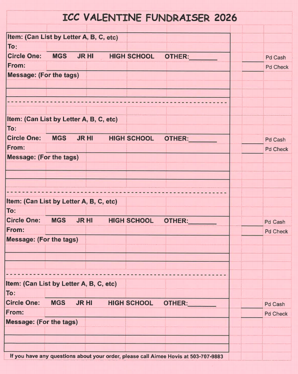 ICC Valentine Fundraiser Full Order Form