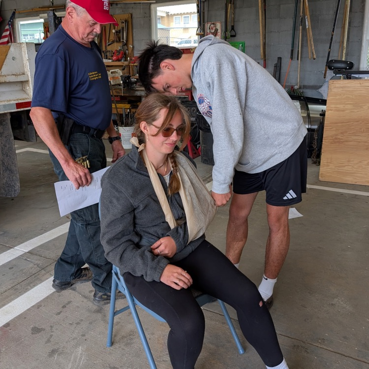 The EMR class had their final practical exams today! They had to run through a total of 8 scenarios that they might encounter while going out on a 911 call.