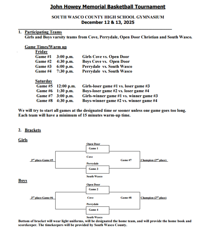 John Howey Mem Basketball Tourney 2026