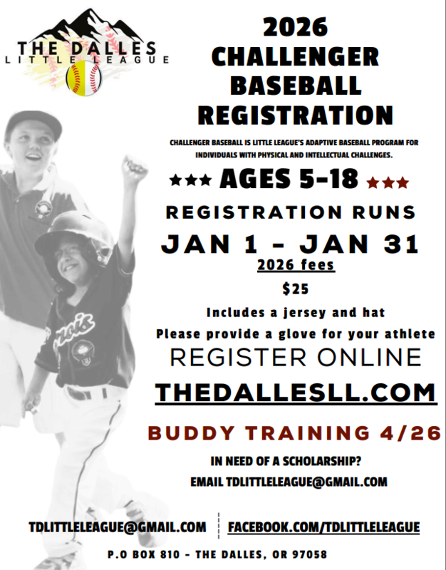 Challenger Baseball Registration 2026